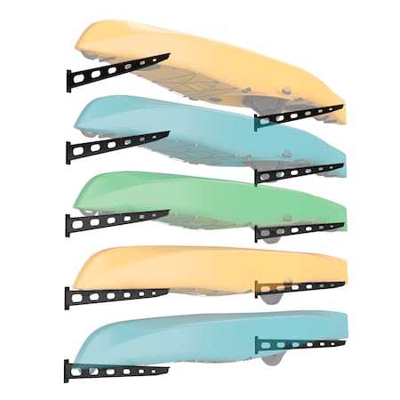 Koova 5 Tier Wall Mount Kayak Storage Rack 25 KV-WALL-K5